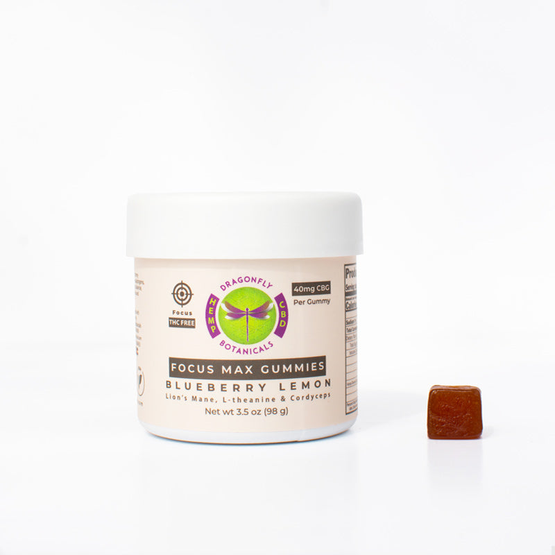 Focus Max CBG Gummies CBG Lion's Mane, L-theanine & cordyceps